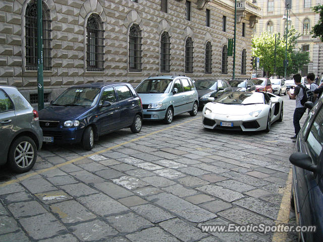 Lamborghini Aventador spotted in Milano, Italy