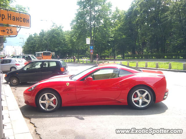 Ferrari California spotted in Sofia, Bulgaria