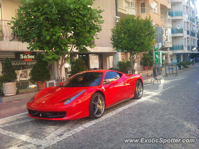 Ferrari 458 Italia spotted in Sofia, Bulgaria