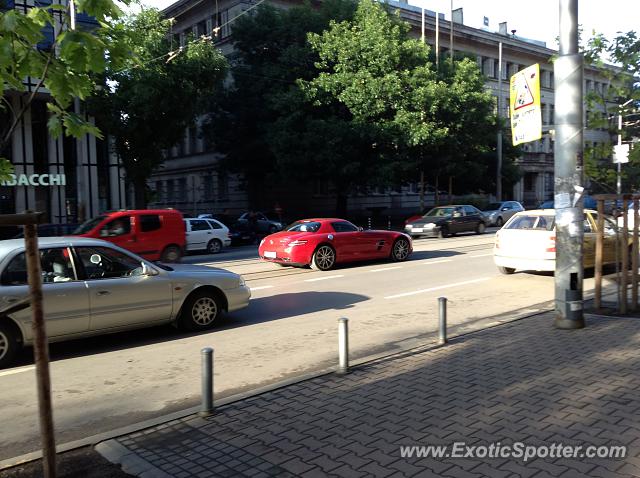 Mercedes SLS AMG spotted in Sofia, Bulgaria