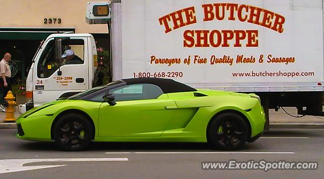 Lamborghini Gallardo spotted in Toronto, Canada