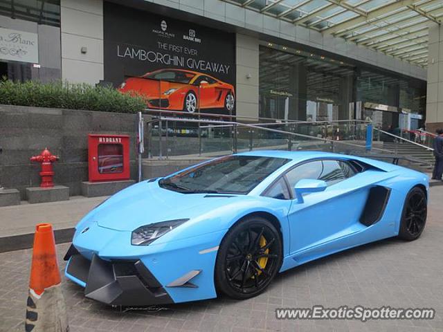 Lamborghini Aventador spotted in Jakarta, Indonesia