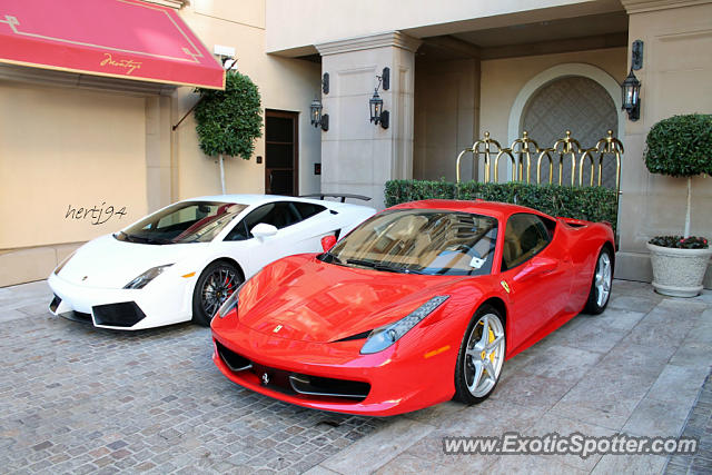 Ferrari 458 Italia spotted in Beverly Hills, California