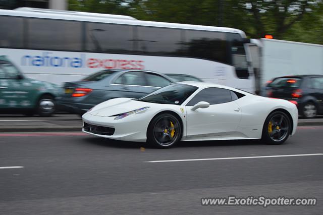 Ferrari 458 Italia spotted in London, United Kingdom