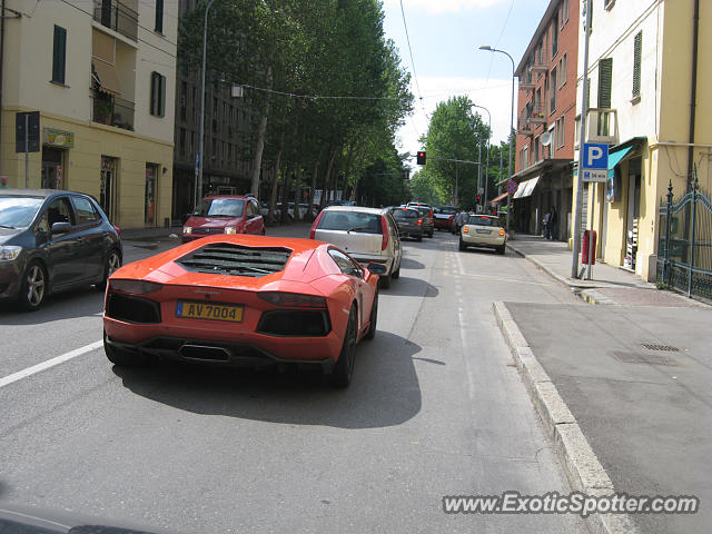 Lamborghini Aventador spotted in Bologna, Italy