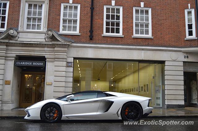 Lamborghini Aventador spotted in London, United Kingdom