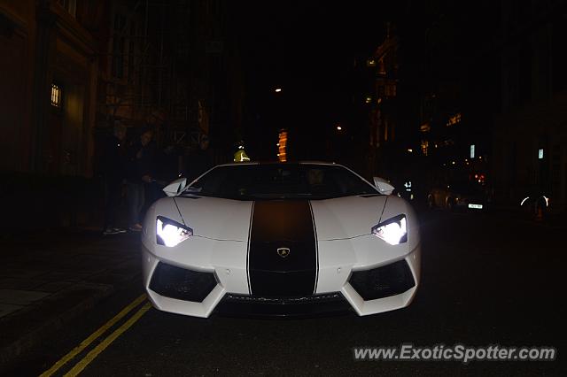 Lamborghini Aventador spotted in London, United Kingdom