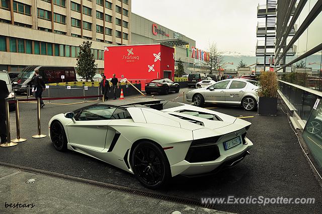 Lamborghini Aventador spotted in Geneva, Switzerland