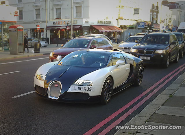 Bugatti Veyron spotted in London, United Kingdom