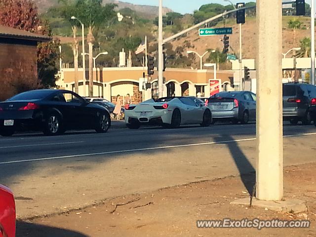 Ferrari 458 Italia spotted in Malibu, California