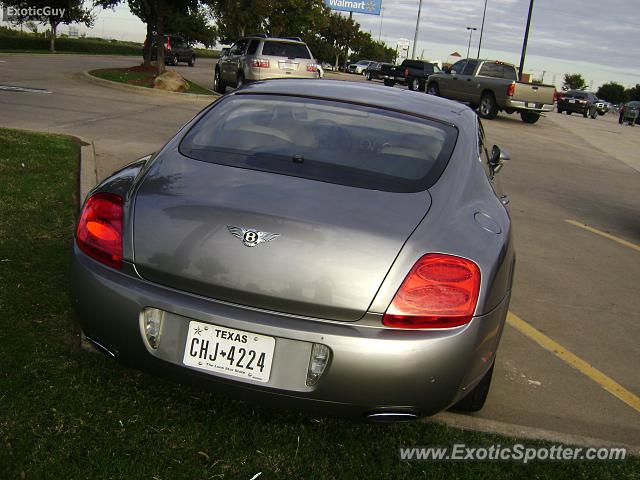 Bentley Continental spotted in Dallas, Texas