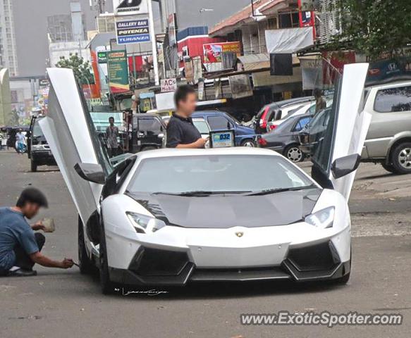 Lamborghini Aventador spotted in Jakarta, Indonesia