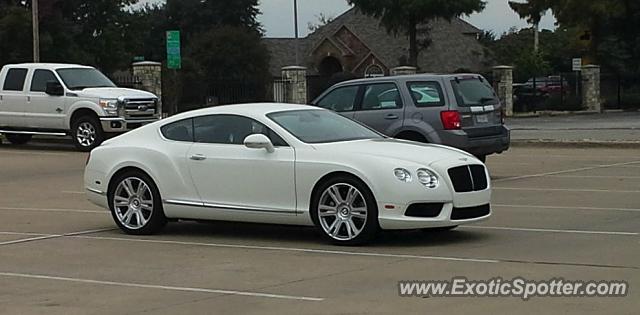 Bentley Continental spotted in Mansfield, Texas