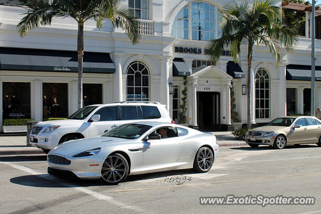 Aston Martin DB9 spotted in Beverly Hills, California