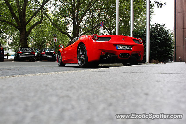 Ferrari 458 Italia spotted in Düsseldorf, Germany