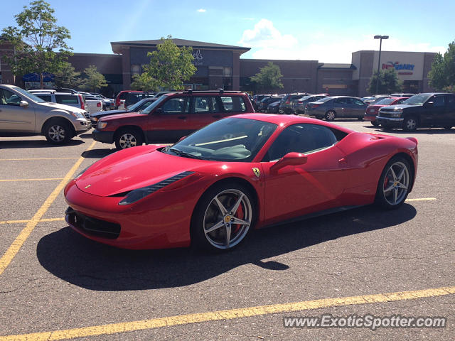 Ferrari 458 Italia spotted in Denver, Colorado