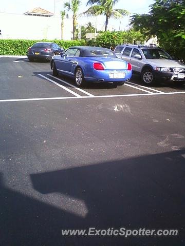 Bentley Continental spotted in West Palm Beach, Florida