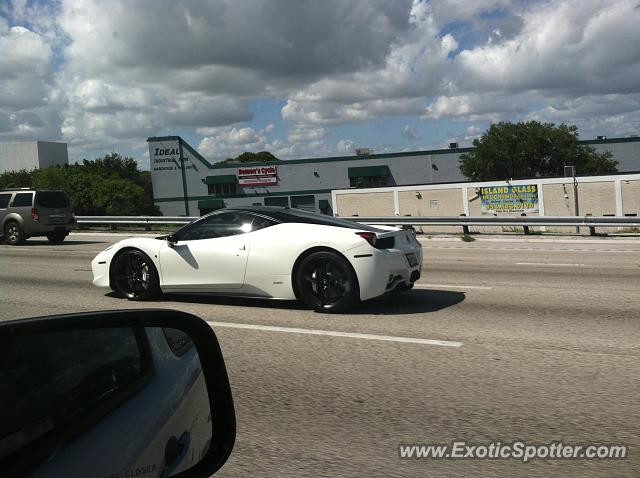 Ferrari 458 Italia spotted in Fort Lauderdale, Florida