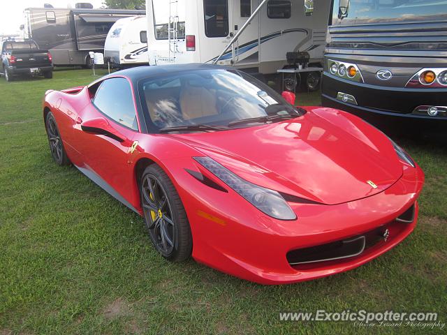 Ferrari 458 Italia spotted in Trois-Rivières, Canada