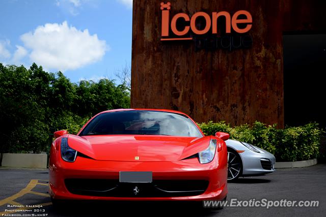 Ferrari 458 Italia spotted in Brasilia, Brazil