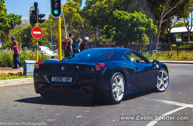 Ferrari 458 Italia spotted in Cape Town, South Africa