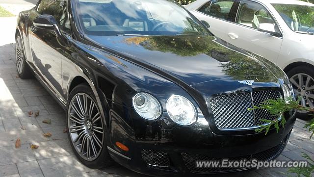 Bentley Continental spotted in Harrington park, New Jersey