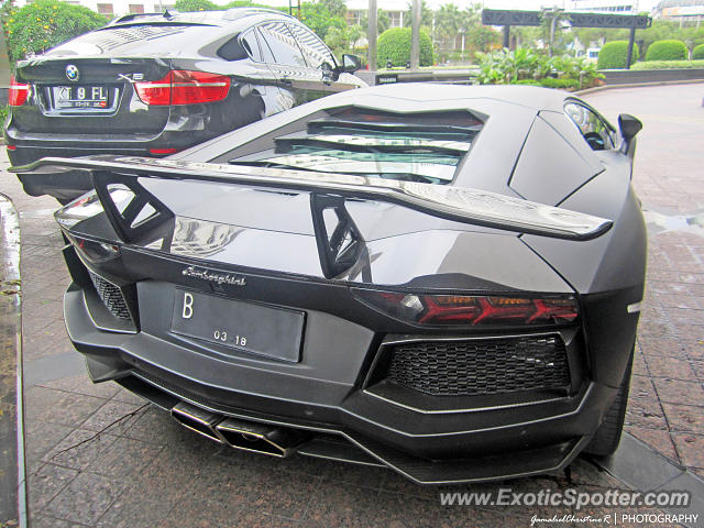 Lamborghini Aventador spotted in Jakarta, Indonesia