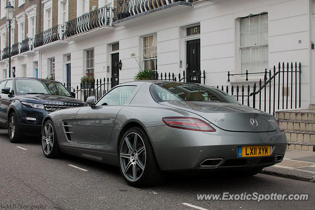 Mercedes SLS AMG spotted in London, United Kingdom