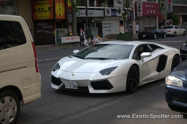 Lamborghini Aventador spotted in Tokyo, Japan