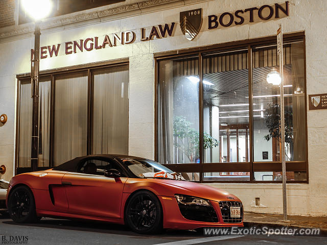 Audi R8 spotted in Boston, Massachusetts