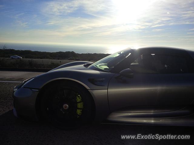 Porsche 918 Spyder spotted in I-5 South, California