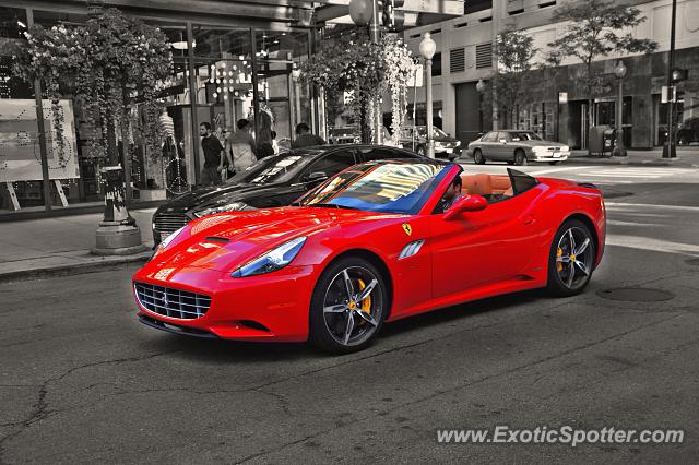 Ferrari California spotted in Chicago, Illinois