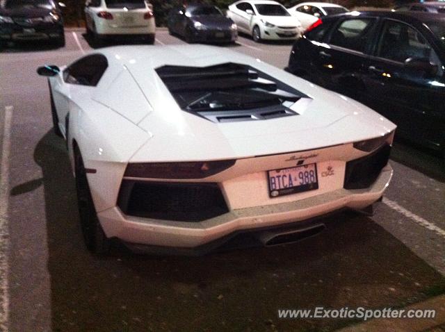 Lamborghini Aventador spotted in Toronto, Canada