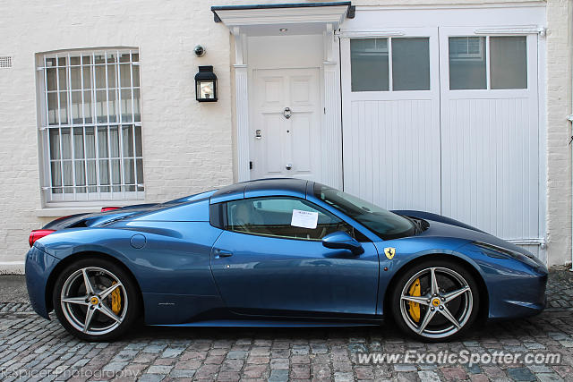 Ferrari 458 Italia spotted in London, United Kingdom