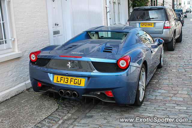 Ferrari 458 Italia spotted in London, United Kingdom