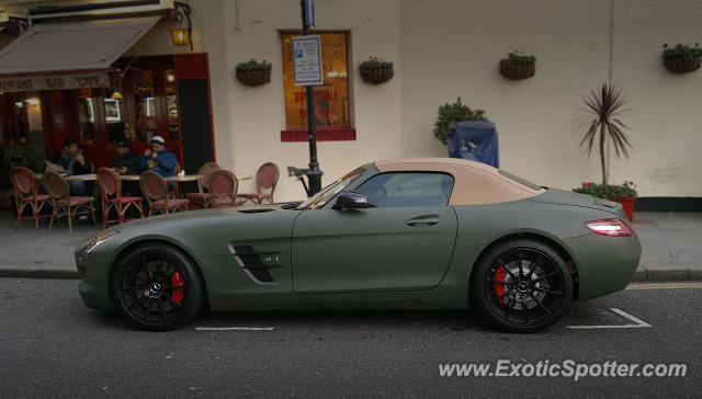 Mercedes SLS AMG spotted in London, United Kingdom