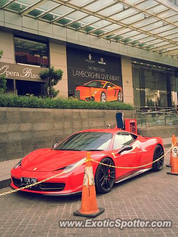 Ferrari 458 Italia spotted in Jakarta, Indonesia