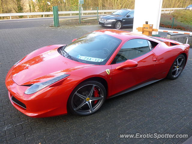 Ferrari 458 Italia spotted in Tervuren, Belgium