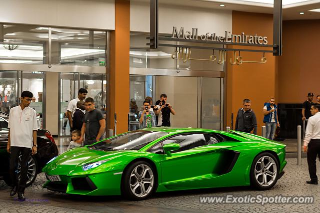 Lamborghini Aventador spotted in Dubai, United Arab Emirates