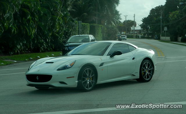 Ferrari California spotted in Ocean Ridge, Florida