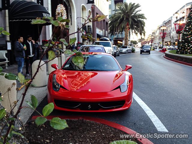 Ferrari 458 Italia spotted in San Jose, California