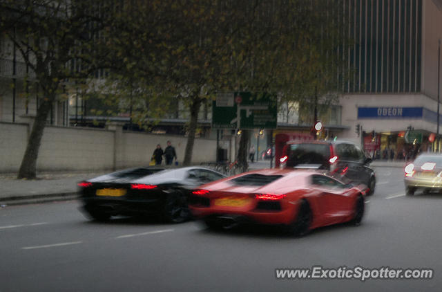 Lamborghini Aventador spotted in London, United Kingdom