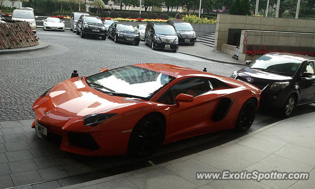 Lamborghini Aventador spotted in Hong Kong, China