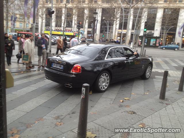 Rolls Royce Ghost spotted in Paris, France