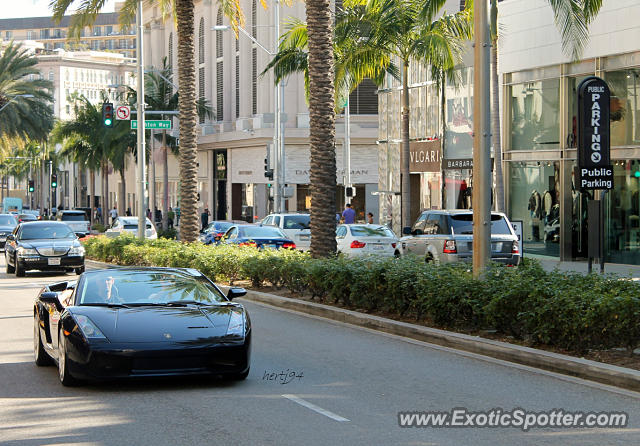 Lamborghini Gallardo spotted in Beverly Hills, California