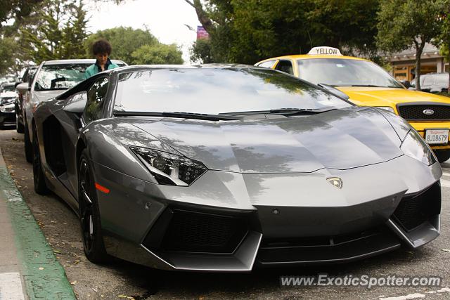 Lamborghini Aventador spotted in Carmel, California