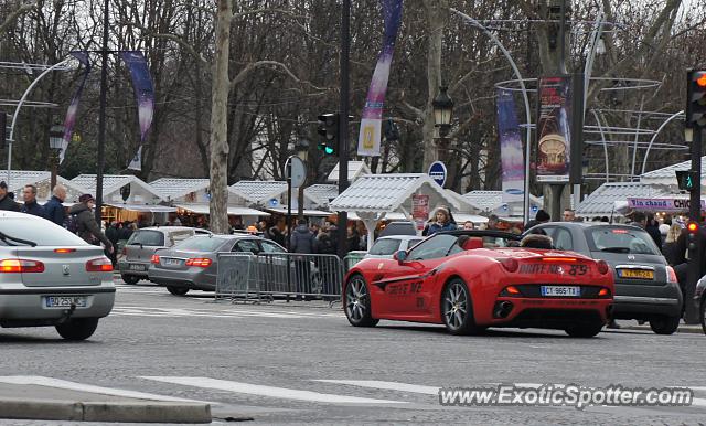 Ferrari California spotted in Paris, France