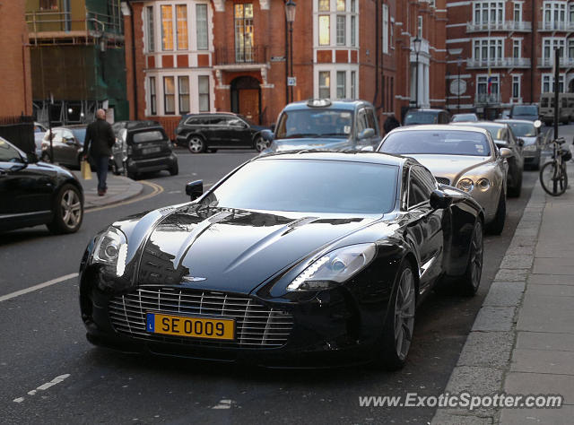 Aston Martin One-77 spotted in London, United Kingdom