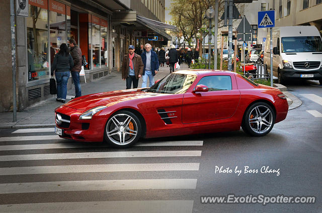 Mercedes SLS AMG spotted in Stuttgart, Germany