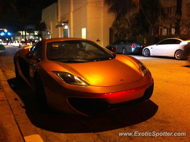 Mclaren MP4-12C spotted in Miami, Florida